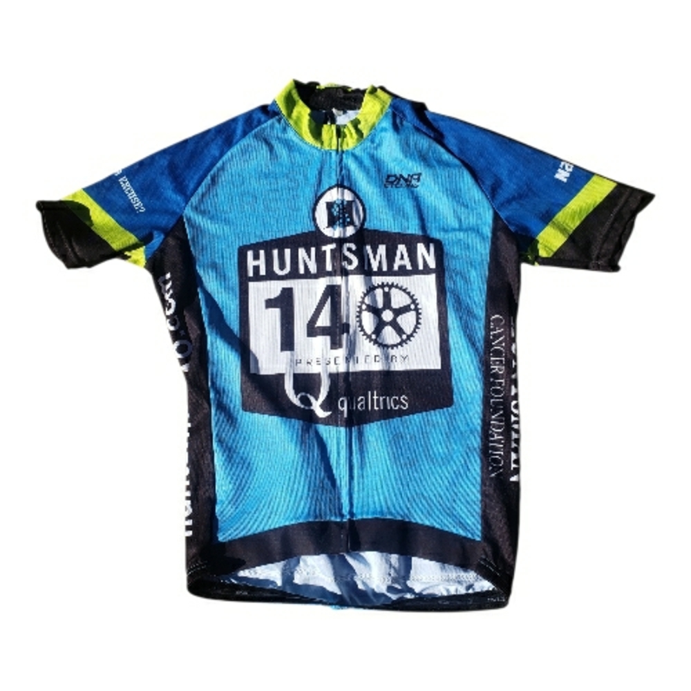 Men's Blue And Black Cycling Jersey From The Huntsman Games Size Large